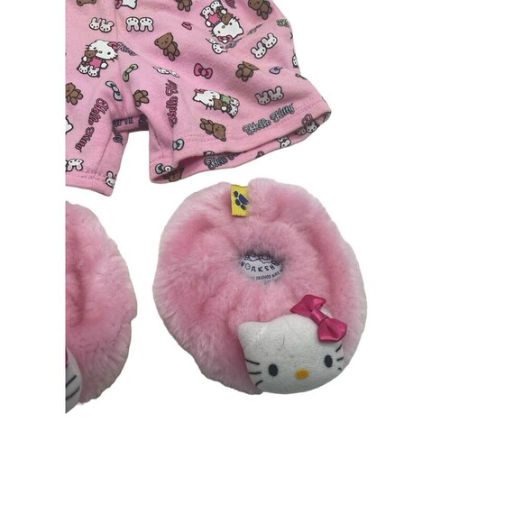 Build A Bear Hello Kitty Pajamas PJs Sanrio Cupcake Clothes Outfit Set Pnk & Wht - Picture 14 of 15